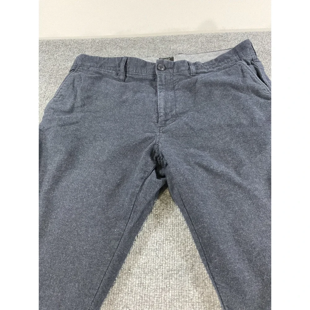 J Crew 484 Slim Pants Mens 32x30 Stretch Chino Dark Grey Casual Preppy Flat Fron